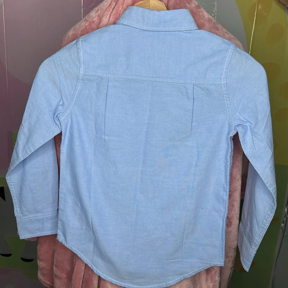 The Children’s place Boys Uniform Oxford Button Down  Cotton Shirt Long Sleeve 6